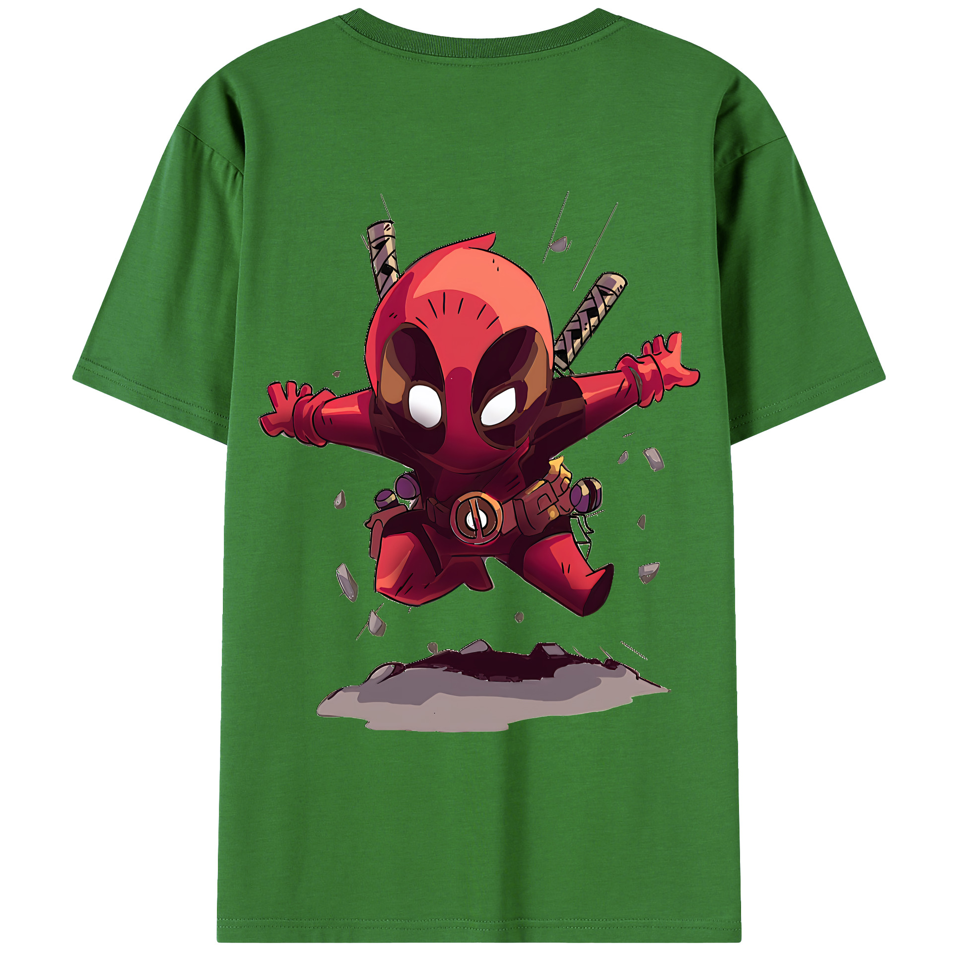 （画像用） Deadpool デッドプール レディース半袖Tシャツ(バックプリント)